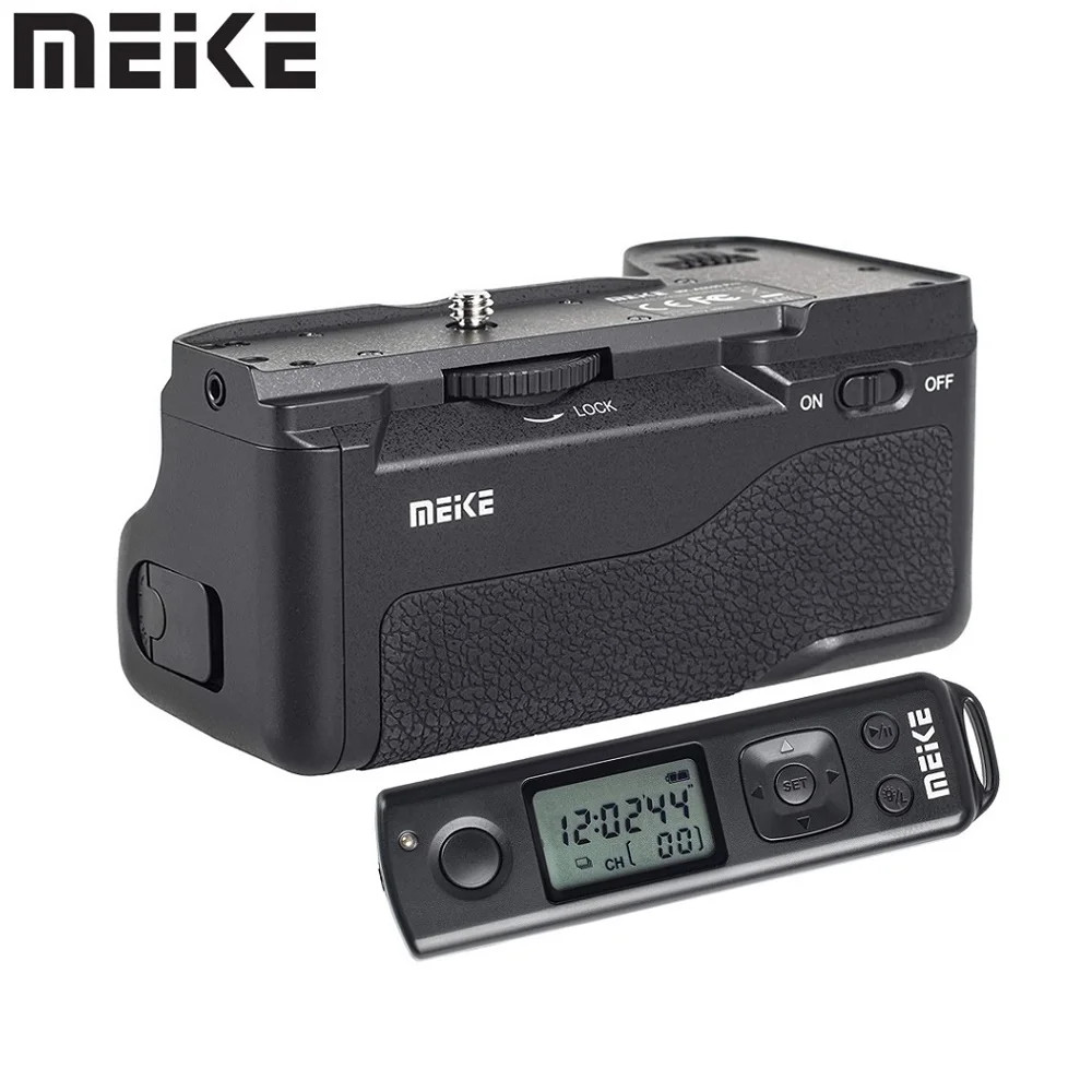 Meike MK-A6600 Pro Camera Battery Grip พร้อมรีโมทคอนโทรลตั้งเวลา 2.4G สําหรับกล้อง Sony A6600
