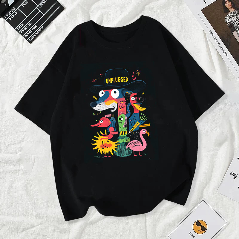 เสื้อ GMM MUSIC PARADOX UNPLUGGED T-Shirt แท้ ผ้า Cotton 100% เสื้อยืดพิมพ์ลาย