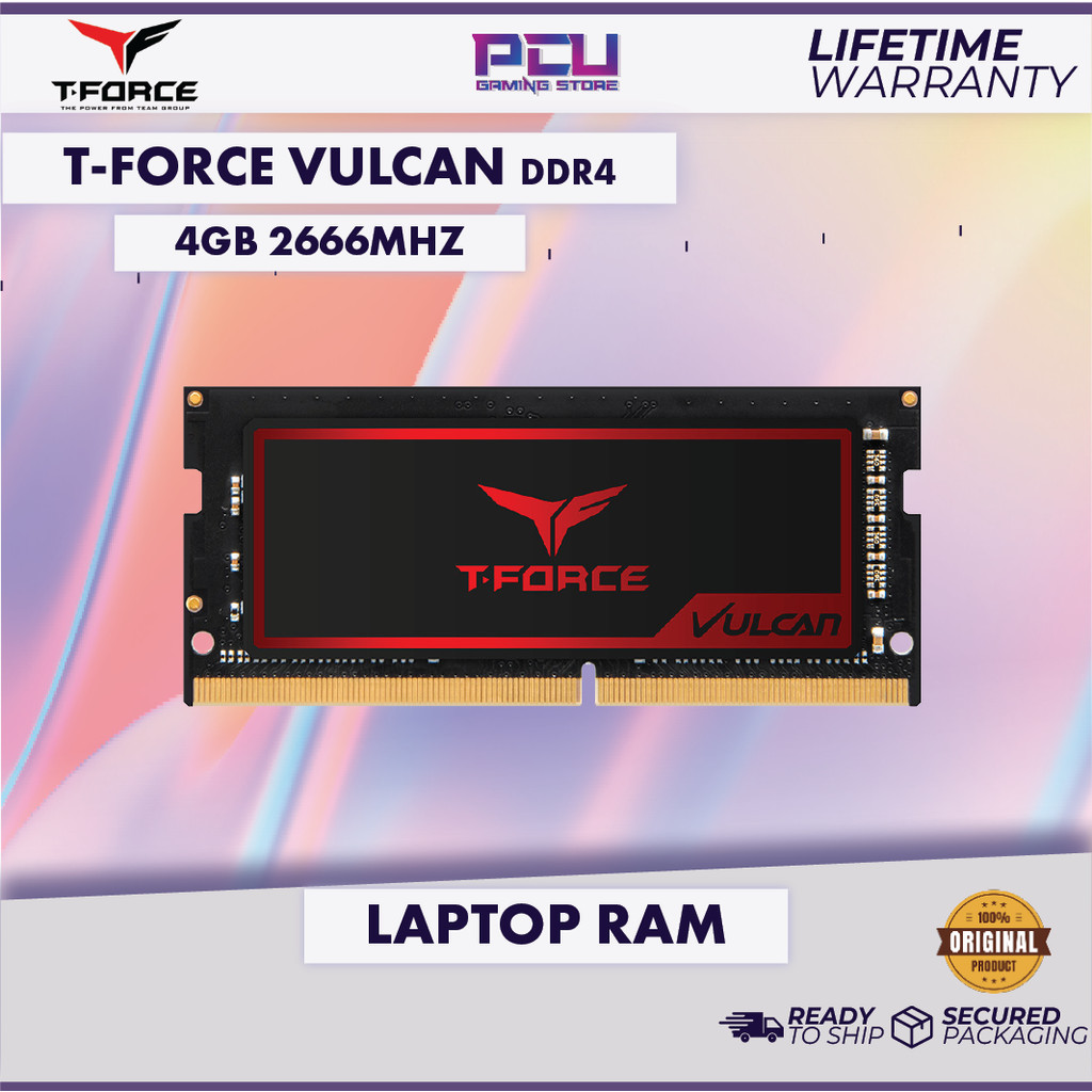 T-FORCE VULCAN 4GB 2666MHz DDR4 RAM (LL)