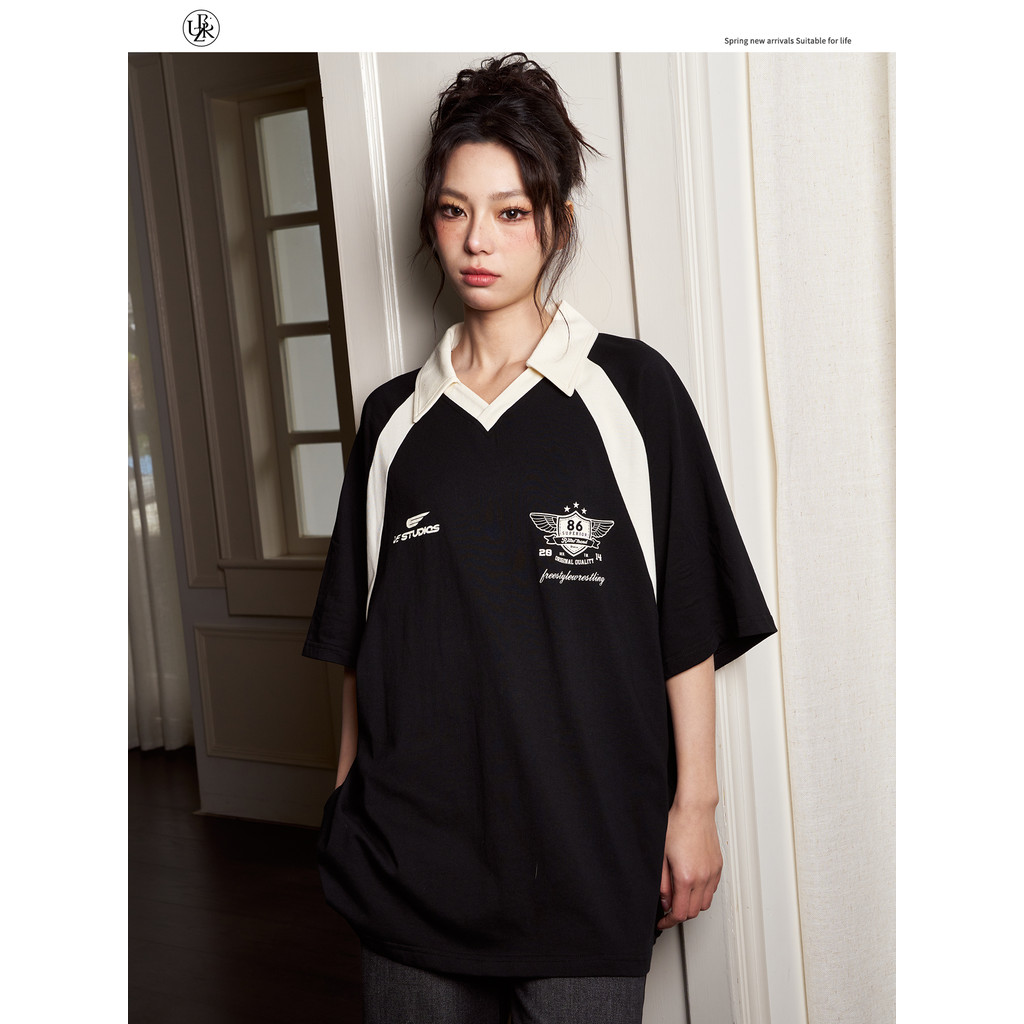 ส่งไวจากไทย TAYCEN M-2XL แขนสั้น เสื้อยืด ผู้หญิง เสื้อ คอวี oversize เกาหลี โอเวอร์ไซส์