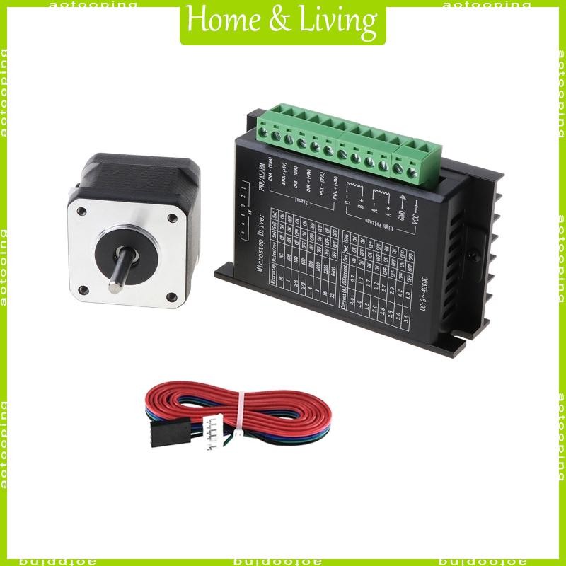 AOTOO Nema17 Stepper Motor 42 มอเตอร์ 1 5A 17HS4401S พร้อม TB6600 Stepper Motor Drive Kit