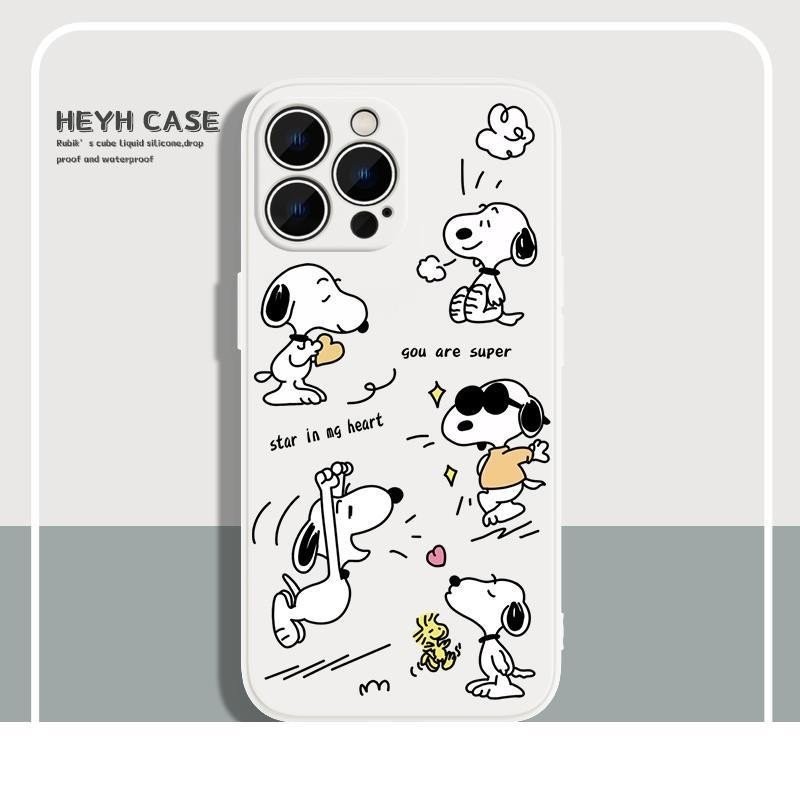 Street Wear Snoopyเคสโทรศัพท์การ์ตูนทาสีเหมาะสําหรับiPhone 4 4s 5 5s SE2016 SE2020 SE2022 6 6s 7 8 Plus X XS XR Max 11 12 13 14 15 16 17 AIR Pro Max Plusกรณี