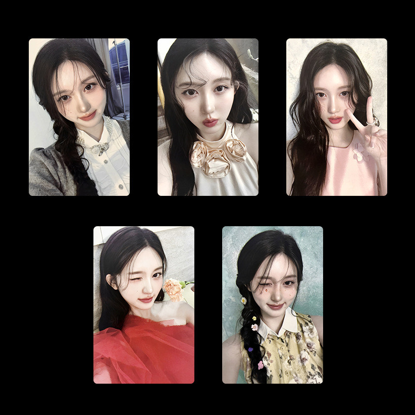2-7 ชิ้น/เซ็ต IVE selfie Lomo การ์ด HPA KRISTIN 1st EP IVE MINE ID Photocards รุ่นพิเศษ Babysbreath 