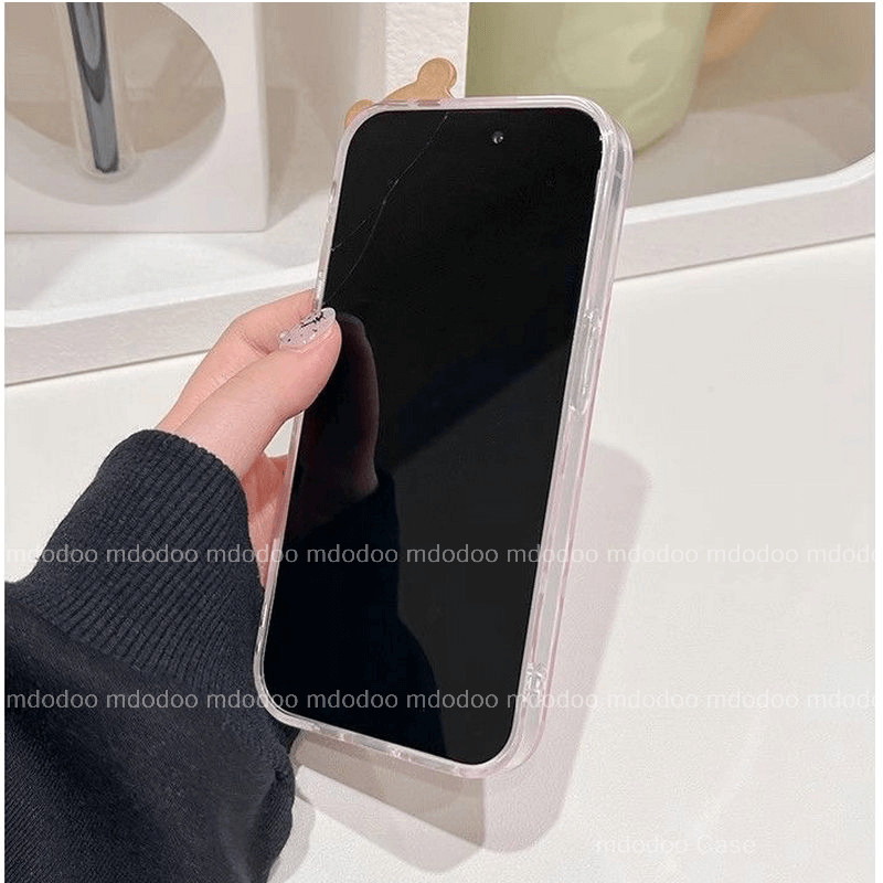 เคส For Xiaomi 15T 14T Pro 13T 12T 5G 13 12 12X 12S 4G 11T 11 Lite 10T 9 SE A2 Cute Little Bow Heart 3D Bear Doll All Over Hhe Screen Pink Girl Lace Cat Paw Short Lanyard Anti-Drop Soft Phone Case TM 61 - รูปที่ 6