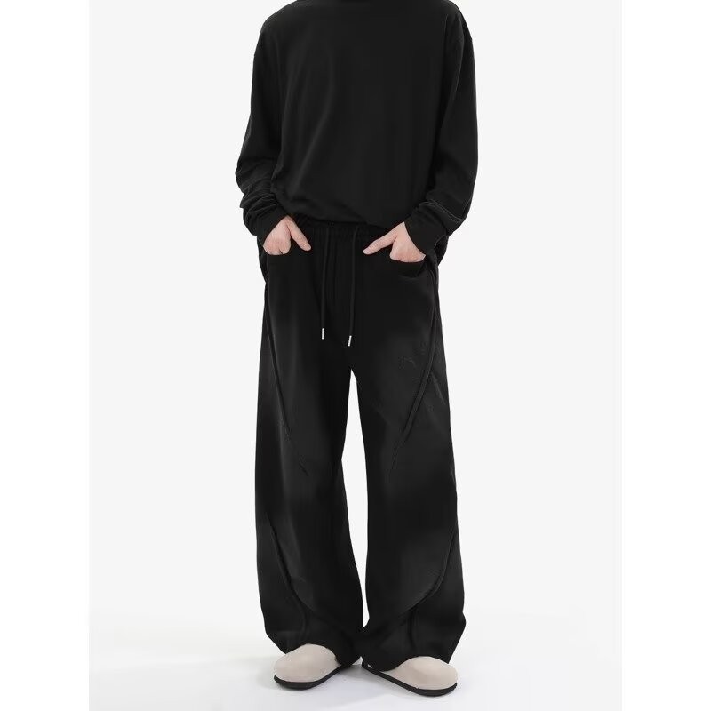 TLHGQ กางเกงกีฬาผู้ชาย สไตล์อเมริกัน คุณภาพเยี่ยม เหมาะสำหรับทุกคน - รูปที่ 3