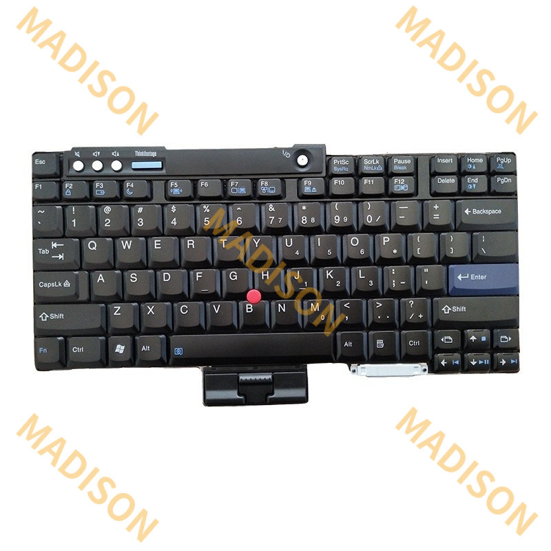 แป้นพิมพ์แล็ปท็อปภาษาอังกฤษสำหรับ Lenovo ThinkPad T60 T61 R60 R61 Z60 z61 R400 R500 T400 T500 W500 W700 US