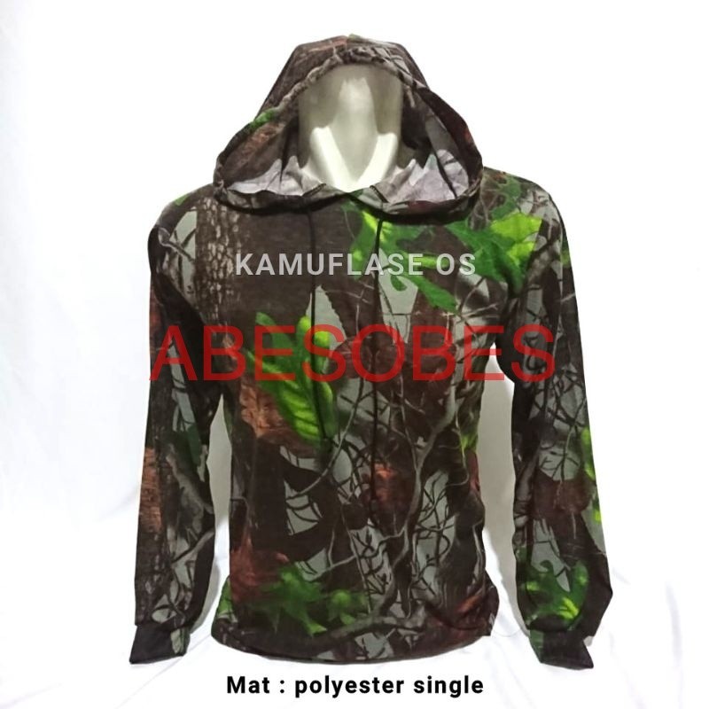 CAMOUFLAGE PERBAKIN SHORT LONG HOODIE - PE SINGLE