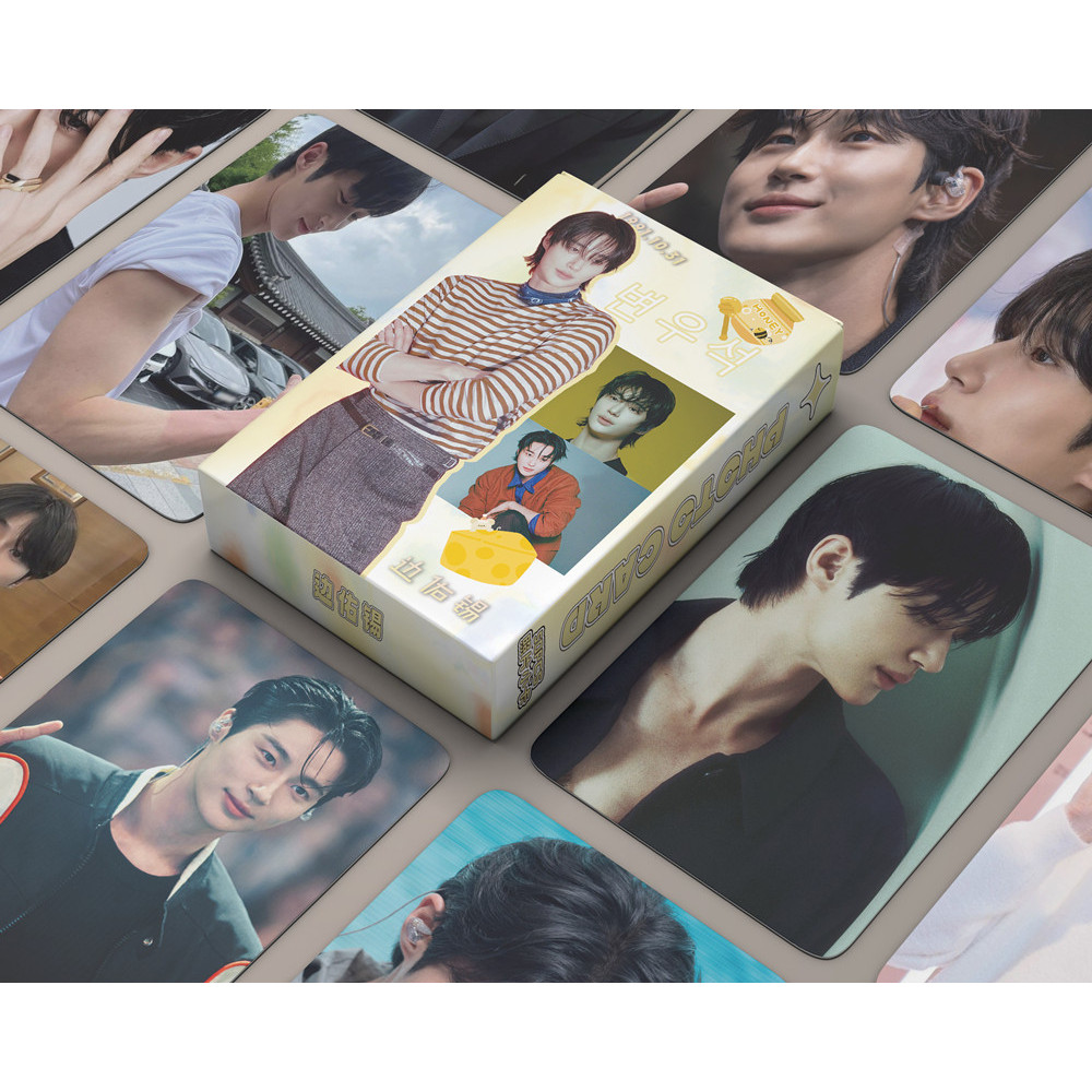 50-55pcs ละครเกาหลี Actor นักร้อง JAY PARK เพลง Kang เลเซอร์โฮโลแกรม Photocards Byeon Woo-seok SOLO 