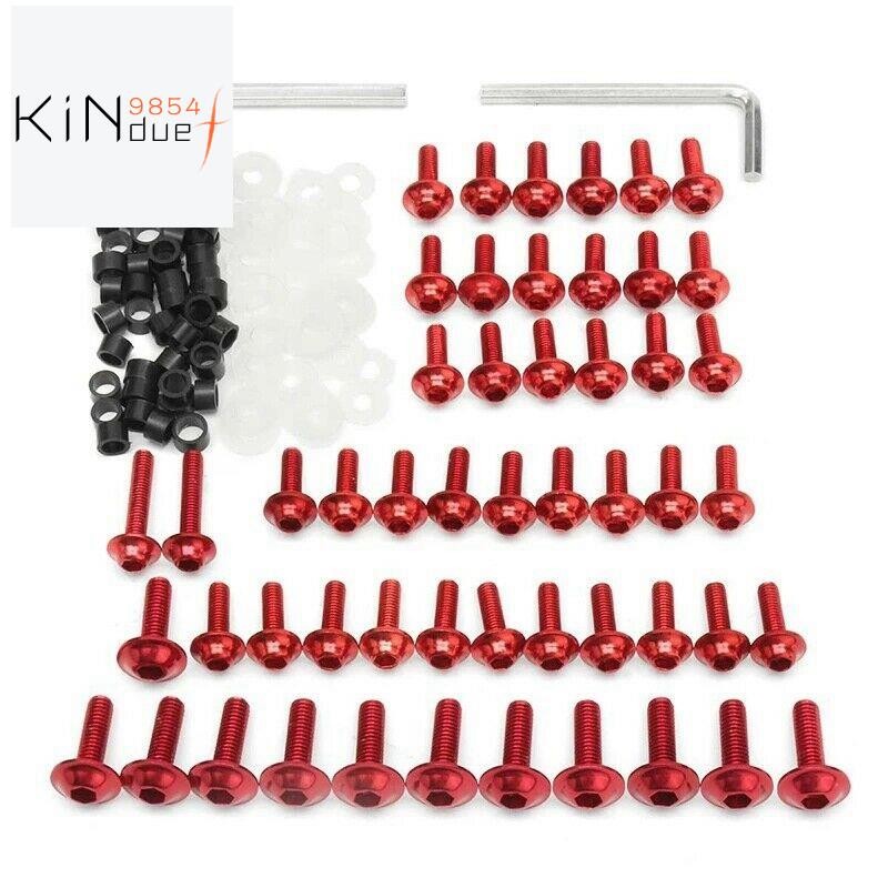 158PCS Universal รถจักรยานยนต์ Fairing สกรูถั่วชุด Moto Body Work Bolts สกรูสําหรับ YZF R1 R6 R3 200