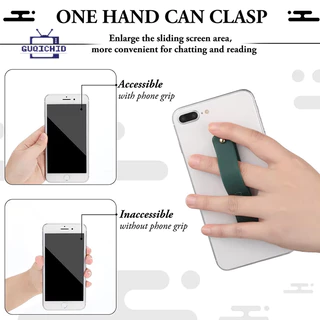ขาตั้งโทรศัพท์มือถือ Phone Grip แหวนโทรศัพท์ซิลิโคนแบบกดและดึงสำหรับถ่ายทอดสดแบบติดด้านหลัง