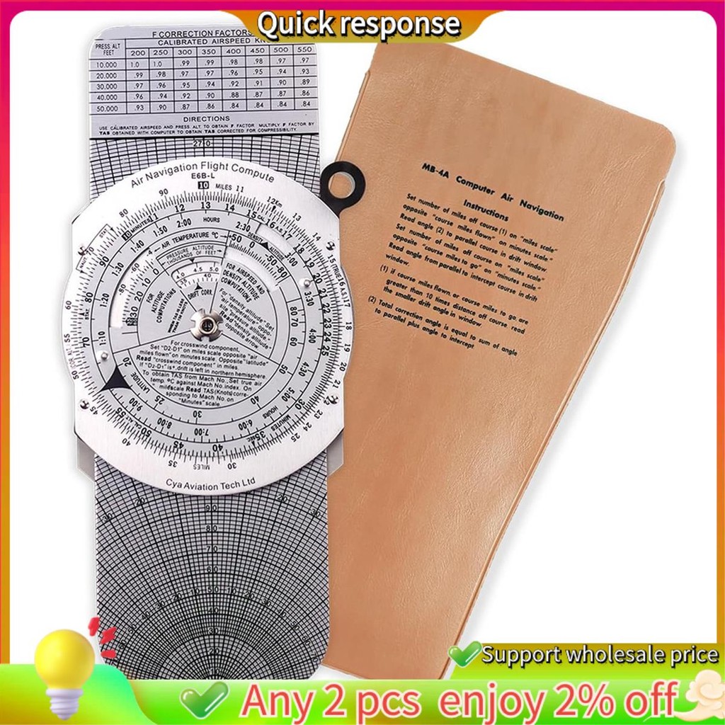 ในสต็อก-E6B Metal Flight Computer,Aviation Aluminium Flight Computer,Aviation Pilot Calculator Stand