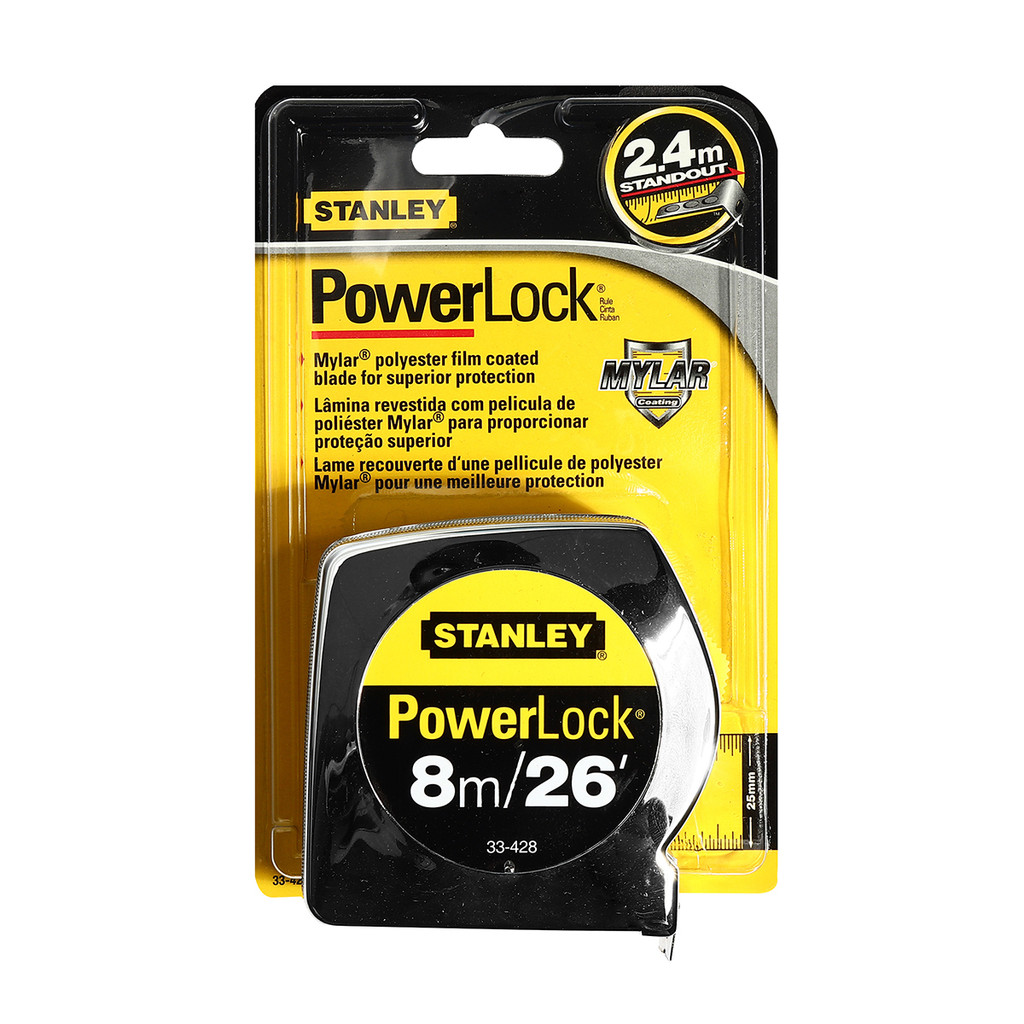 ตลับเมตร STANLEY รุ่น POWER LOCK ของแท้ ขนาด 3 เมตร 5 เมตร 8 เมตร ของแท้ 33-231 33-158 33-428 ราคา ถูกที่สุด ดีลบีเคเค แกลเลอรีภาพที่ 4