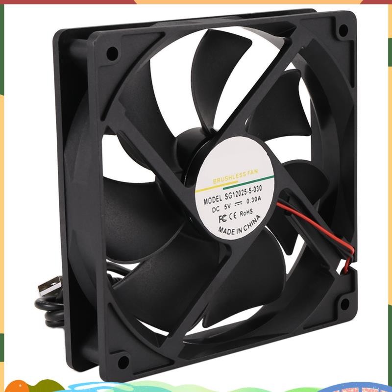 Super 5V USB 2000RPM พัดลมระบายความร้อน 12 ซม. เครื่องทําความเย็นความเร็วสูงสําหรับ Iceriver KS0 KS0