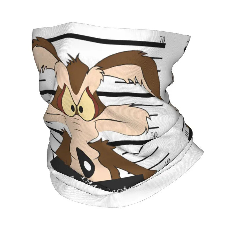 Wile E Coyote อุปกรณ์เสริมผ้าพันคอคอ Gaiter การ์ตูนอะนิเมะผ้าพันคอใบหน้าฤดูร้อน Rider แถบคาดศีรษะ Un