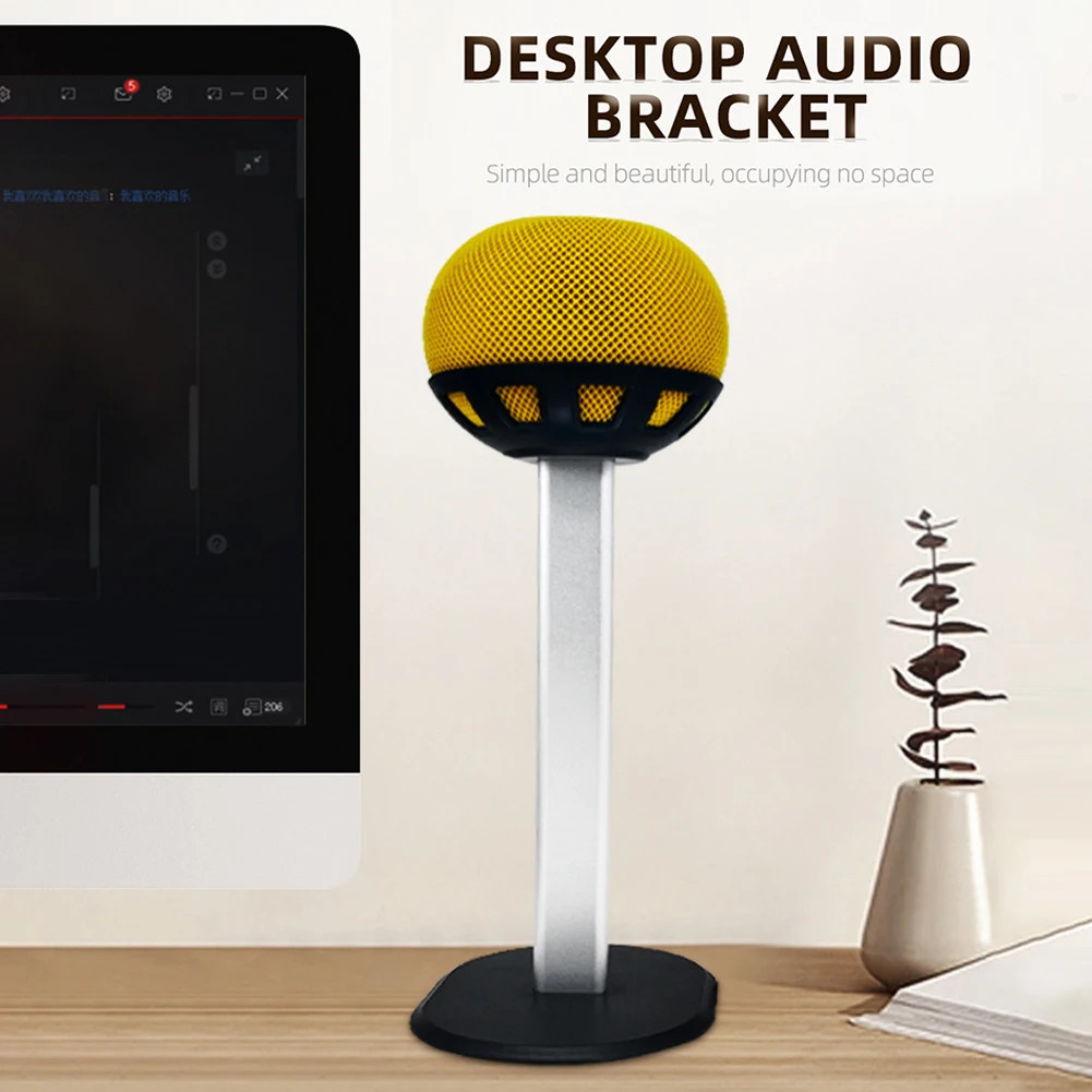 ขาตั้งลําโพงตั้งโต๊ะ ขายึดลําโพงตั้งโต๊ะที่มั่นคง ขายึดลําโพงอัจฉริยะสําหรับ HomePod Mini สําหรับ Ho