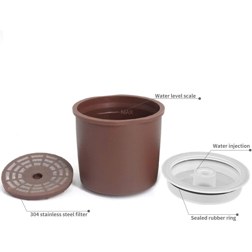 4 Pack Refillable Capsule Cup Reusable Coffee Filter Filling For Illy Coffeemaker