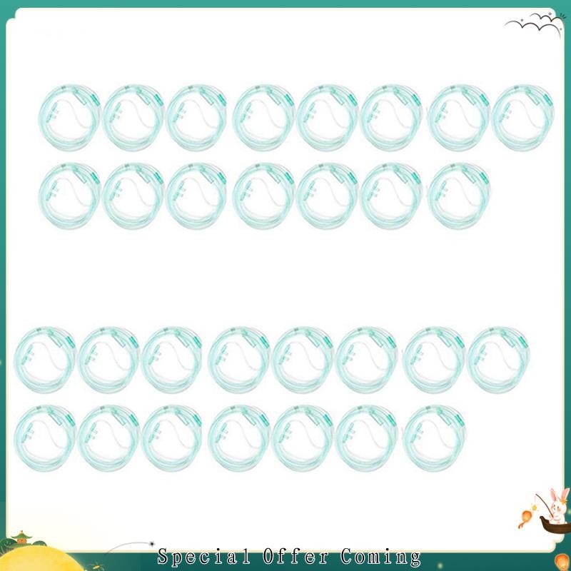30 ชิ้นออกซิเจน Cannulas 2 เมตรจมูก Cannula Soft จมูกออกซิเจนท่อ O2 Cannula สําหรับผู้ใหญ่