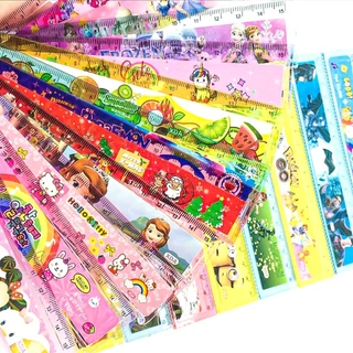 ไม้บรรทัดรวมการ์ตูนดัง 15Cm.✔️พร้อมส่ง (🎲สุ่มลาย)ไม้บรรทัด เครื่องเขียน ราคาส่ง ไม้บรรทัดน่ารักๆ