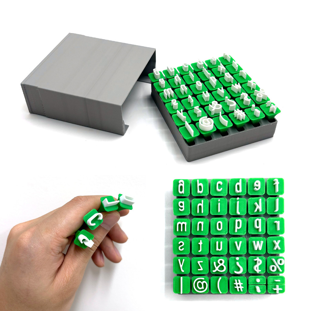 Creative Alphabet Clay Seal Uppercase Lowercase Letters Clay Stamp Set