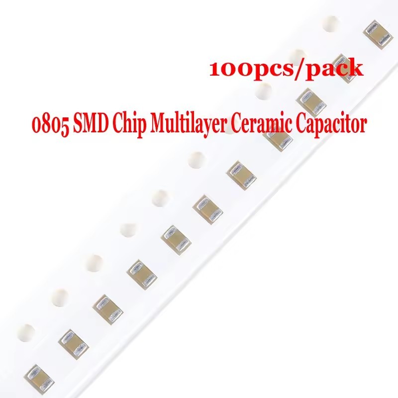 100pcs 0805 SMD ชิป Multilayer ตัวเก็บประจุเซรามิค 100PF 120PF 150PF 180PF 200PF 220PF 270PF 300PF 3