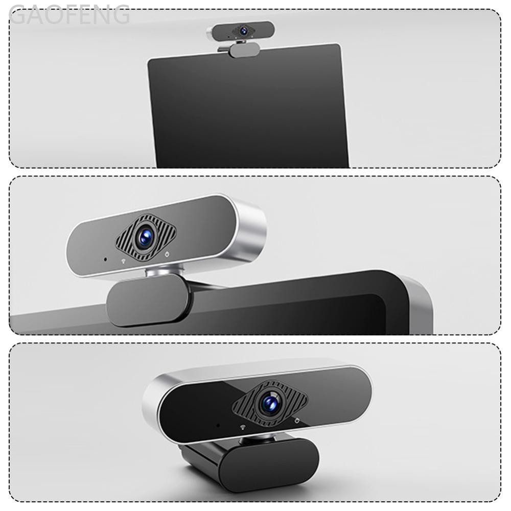 GAOFENG 1080P 2K 4K Full HD Webcam พร้อมโฟกัสอัตโนมัติและ AI ไมโครโฟนในตัวขาตั้งหมุนได้ H6J9
