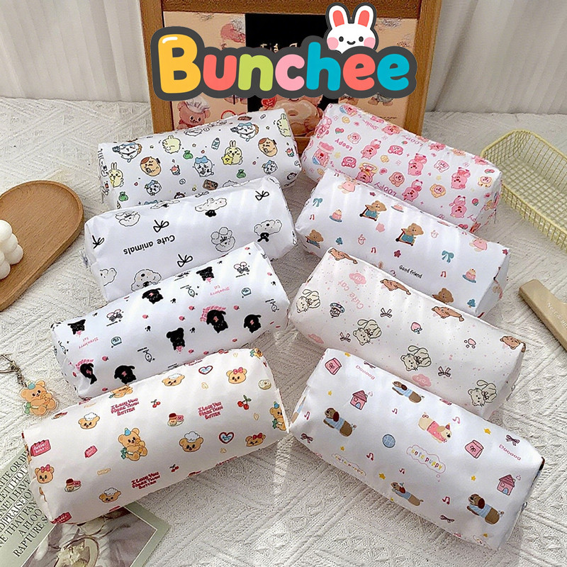 กล่องดินสอ น่ารัก อุปกรณ์การเรียนนักเรียนการ์ตูนน่ารักขนาดใหญ่-ความจุกระเป๋าเก็บเครื่องสําอางเครื่องเขียนขายส่ง