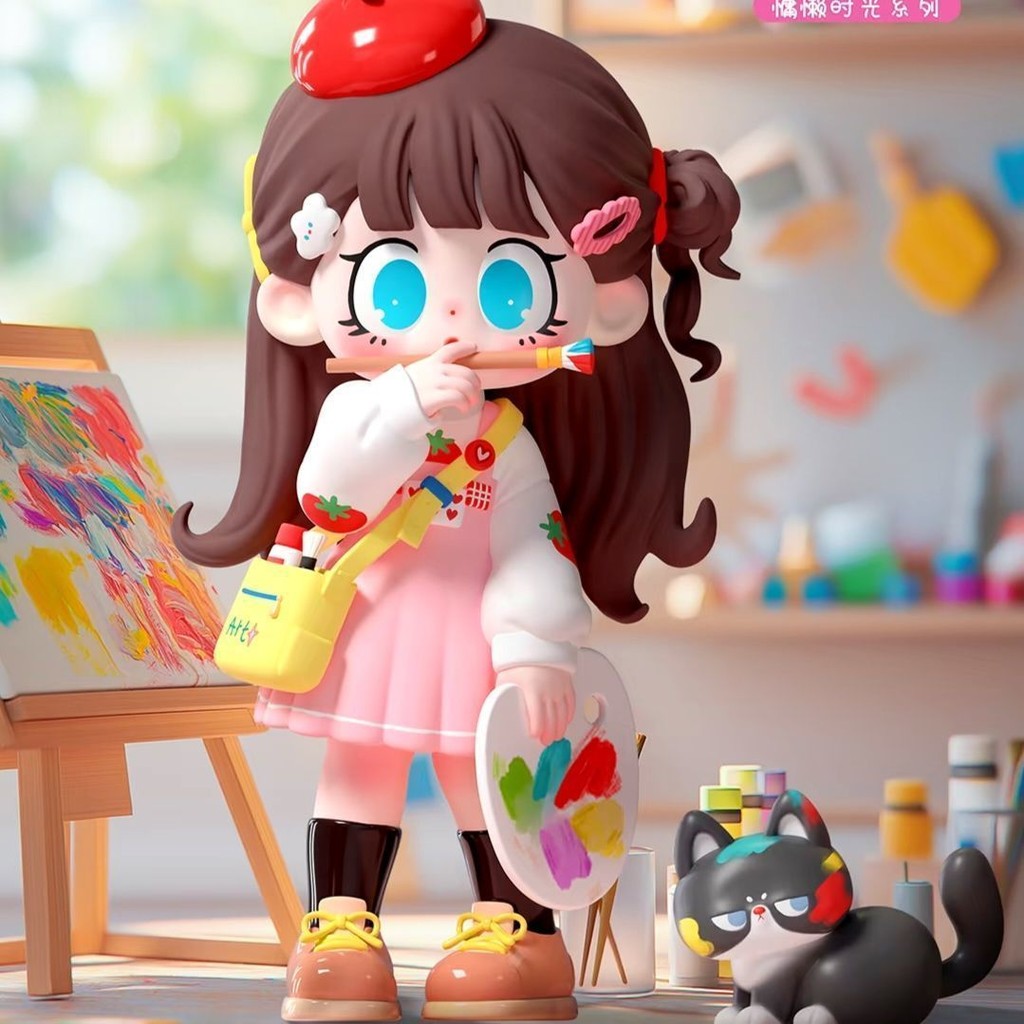 Milay milay milay Lazy Time Series Mystery Box รูปสาวน่ารักเครื่องประดับตุ๊กตา milay สามรุ่นของขวัญ