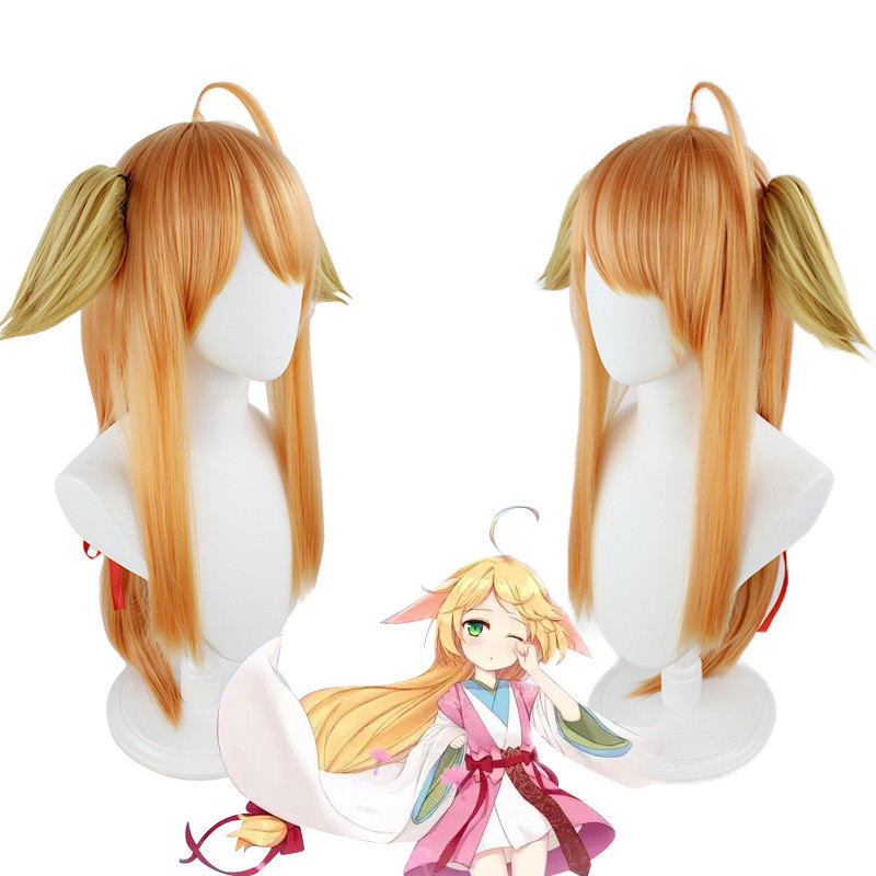 Fox Demon Little Hongniang Tu Shan Red Tu Shan Su Su Cos Wig Orange Side Bangs Ears Available Get Re