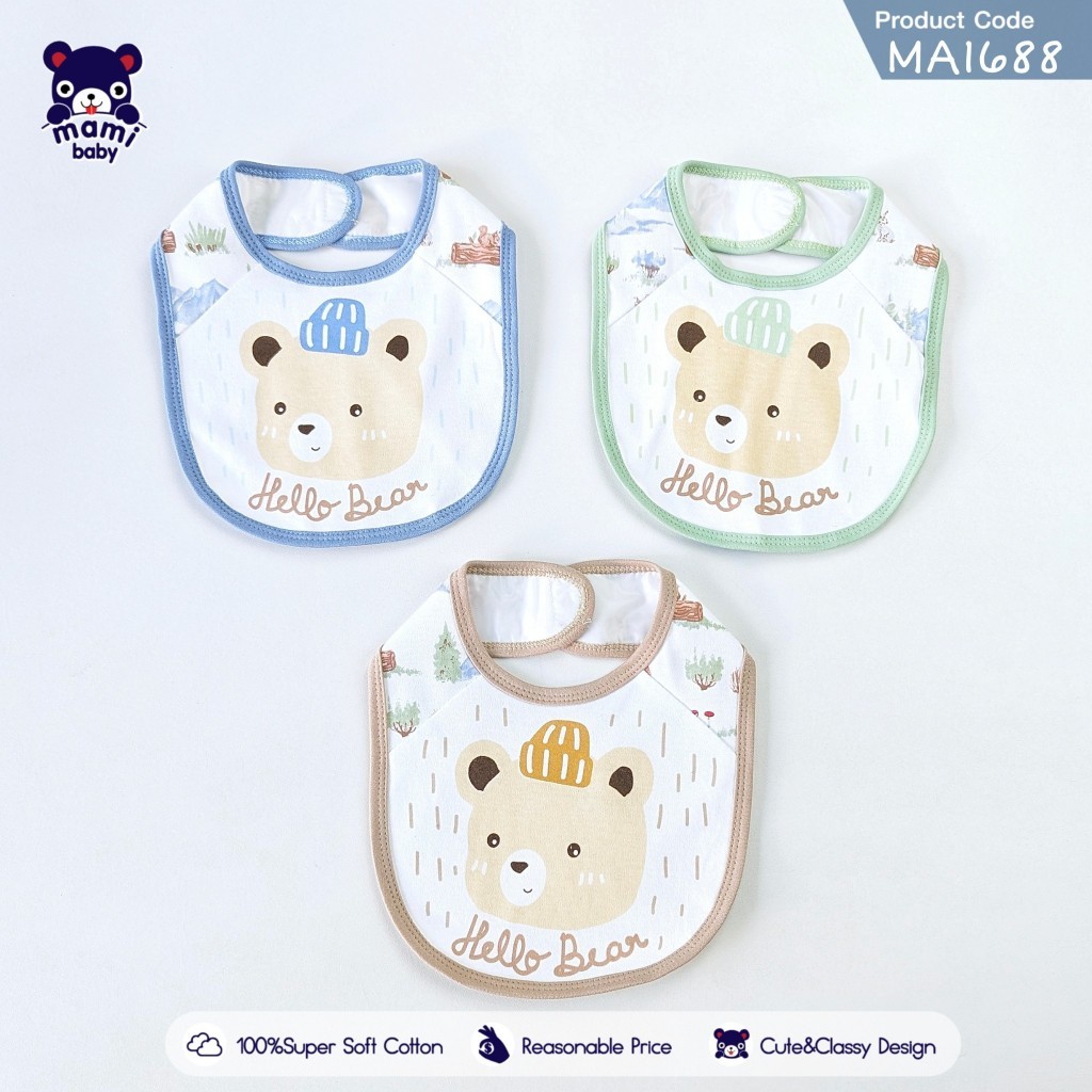 Mami baby / Baby hood ผ้ากันเปื้อน กันน้ำลาย สำหรับเด็ก