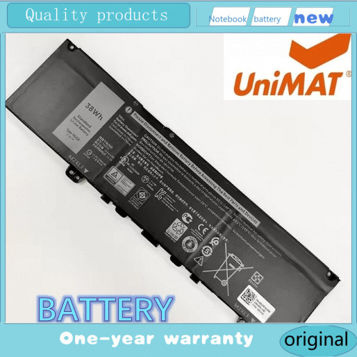 F62G0   แกนไฟฟ้าใหม่ F62G0 DELL Inspiron 13 5370 7370 7373 7380 7386 Vostro 5370 P83G P87G แบตเตอรี่