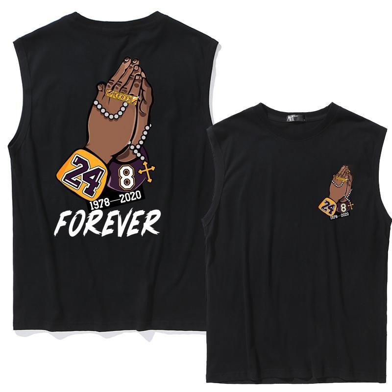พร้อมส่งในไทย เสื้อกล้ากีฬา เสื้อกล้ามลำลอง เสื้อกล้ามผู้ชาย ลาย Kobe Bryant 24/8 FOREVER เท่ไม่ซ้ำใ