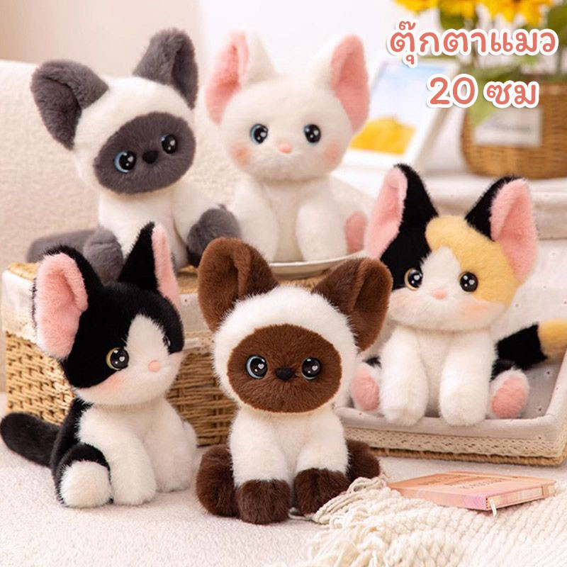 น่ารักบิ๊กอายแมวของเล่นตุ๊กตาตุ๊กตาสาว แร็กดอลล์ เด็กของขวัญวันเกิดหมอน