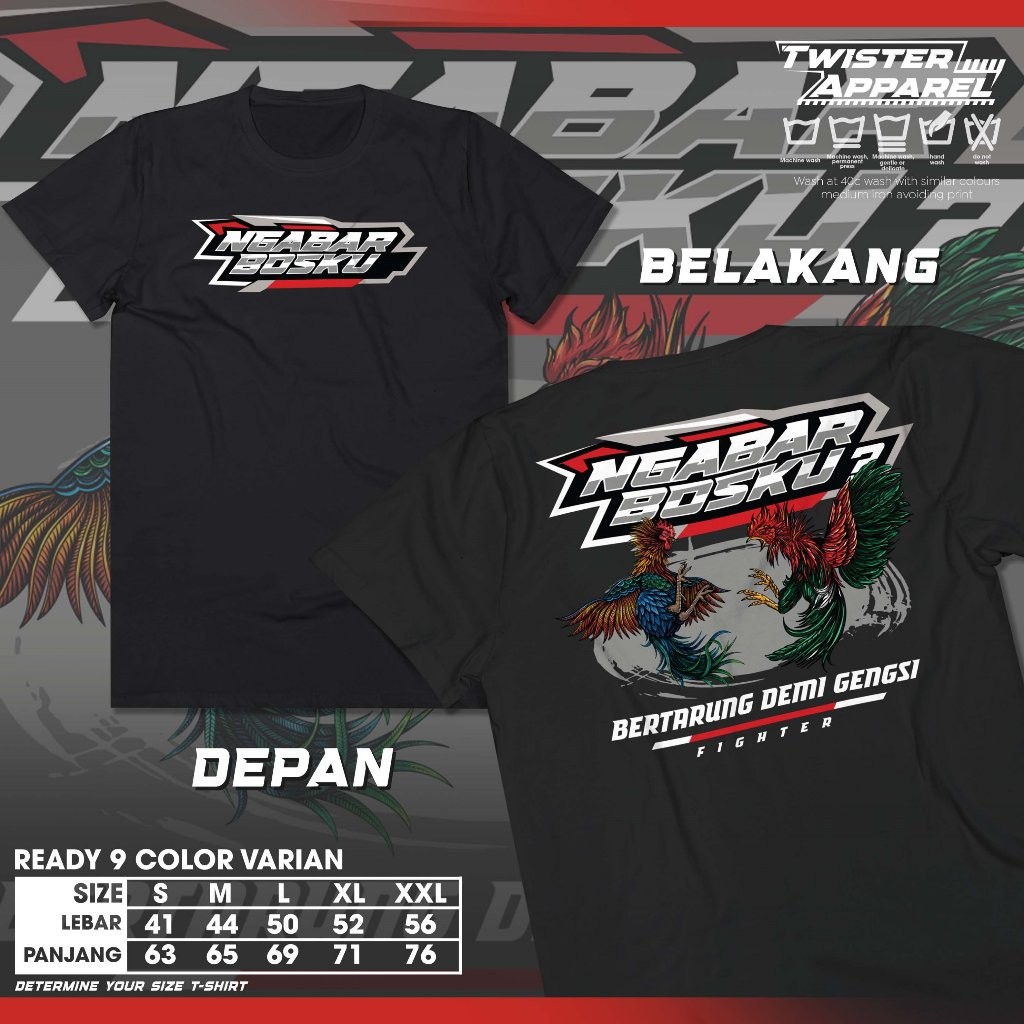 เสื้อยืดต่อสู้ Cock Fighter Ngbar My Boss Fighting for Gangsi Bangkok Chicken Community Shirt - 275