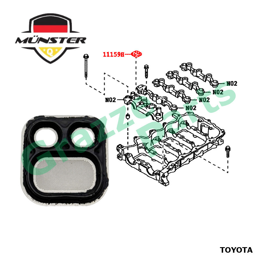 (1 ชิ้น) Münster Camshaft Cap Oil Hole Timing Seal สําหรับ Toyota Avanza 1.5 F653 F654 Sienta 1.5 NS