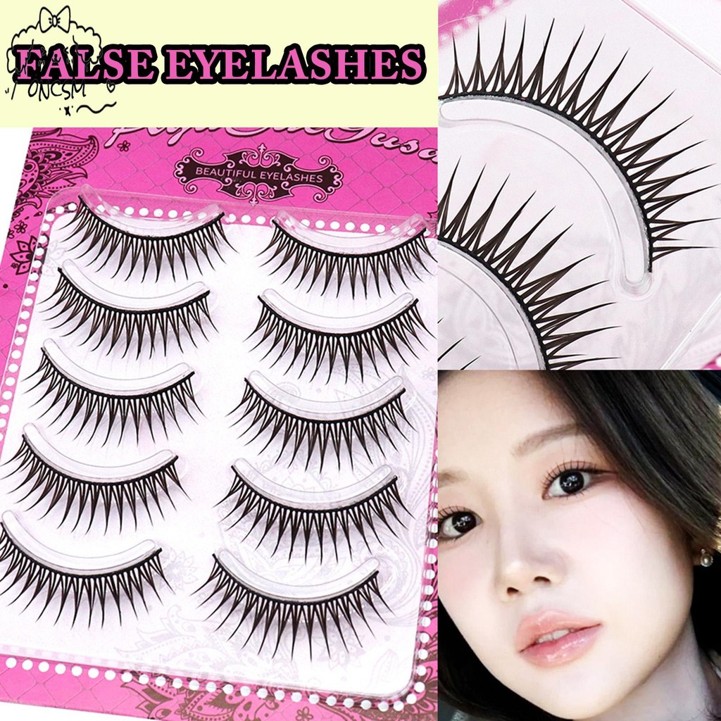 ขนตาปลอมสไตล์ A นํากลับมาใช้ใหม่ Wispy Strip Eyelashes สบายสําหรับสวมใส่ตลอดทั้งวัน