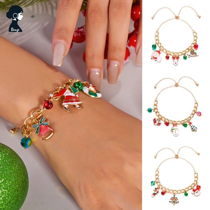 สร้อยข้อมืออุปกรณ์ตกแต่ง เหมาะสำหรับเทศกาลคริสต์มาสและวันหยุด