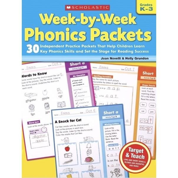 [PHYSIC BOOK] Scholastic Week-by-Week Phonics Packets Grades K-3 |