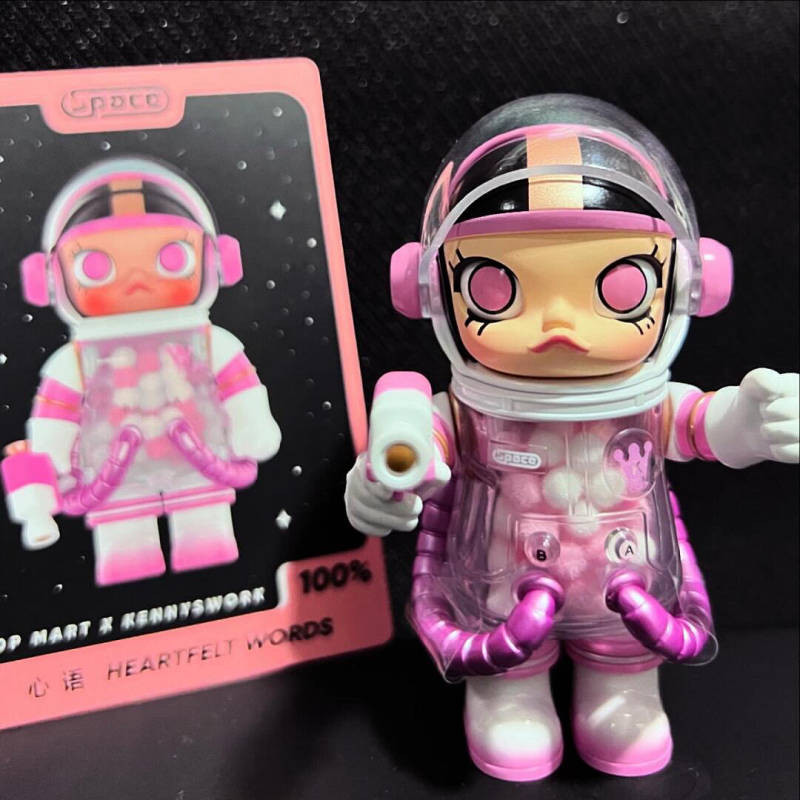 Pop Mart Jasmine 3rd Generation Molly100 Th Anniversary Astronaut Blind Box High Quality Children Gi
