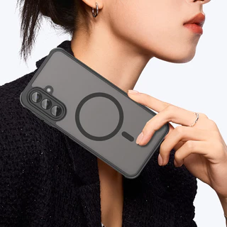 Case For A07 5G/A17 A06 A16 A26 A56 A36 A55 S25Fe เคส ผิวด้าน แม่เหล็ก ชาร์จได้ สำหรับ SAMSUNG/iPhone S25Ultra 016