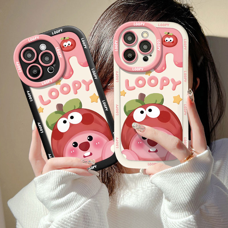 น่ารัก beaver loopy ดอกไม้สําหรับ Realme 5S 5i C3 6i C25Y C21Y Realme 11X C67 C11 C53 C51 N53 หมายเห