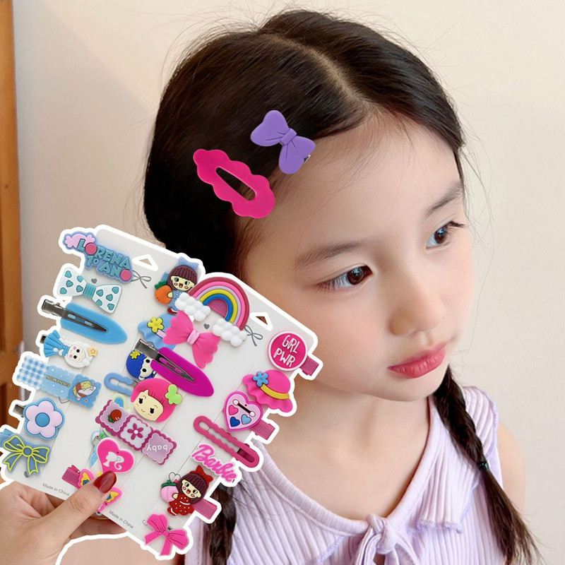 A1091-1 กิ๊บติดผมแฟชั่นลายการ์ตูน แผงละ10฿ แผงละ3ตัว