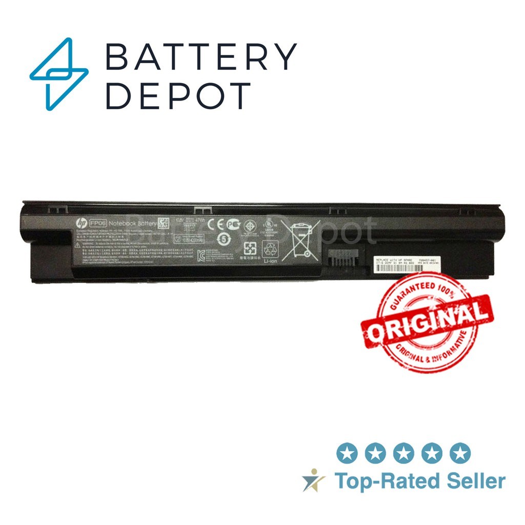 HP แบตเตอรี่ ของแท้ FP06 (ProBook 440 445 450 455 470 G0 G1 FP09 708457-001 3ICR19/65-3 H6L27AA HSTN