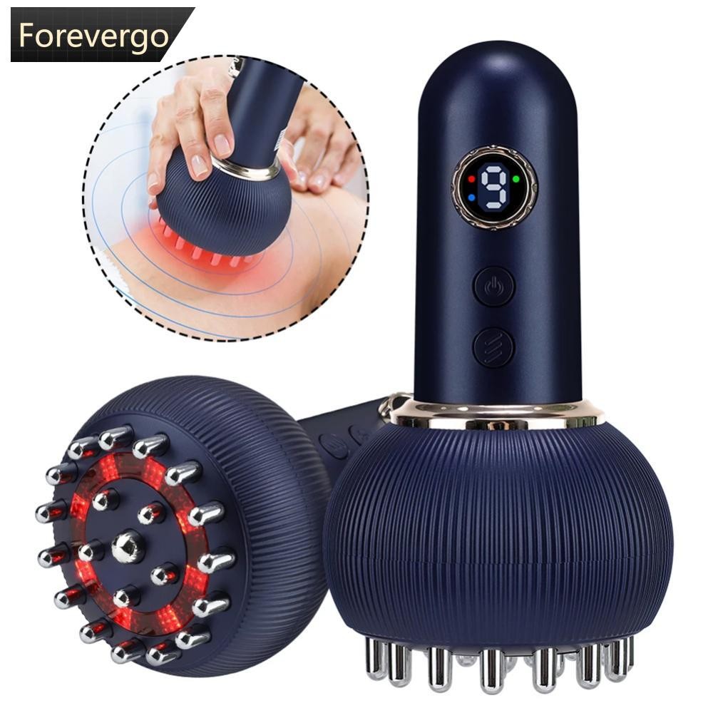 FVG สุขภาพเครื่องนวดไฟฟ้ามัลติฟังก์ชั่นความร้อนในครัวเรือนไหล่คอประคบร้อน Meridian แปรงขุดลอกขูด Cup