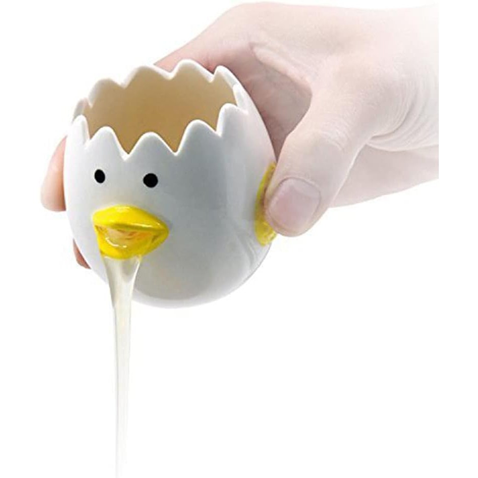 เครื่องแยกไข่น่ารัก, เซรามิกส์เจียนไก่ไข่แดงแยกสีขาว,ปฏิบัติครัวเรือนขนาดเล็กไข่กรองแยก, แกดเจ็ต ครัวอบผู้ช่วยเครื่องมือ,เครื่องล้างจานปลอด