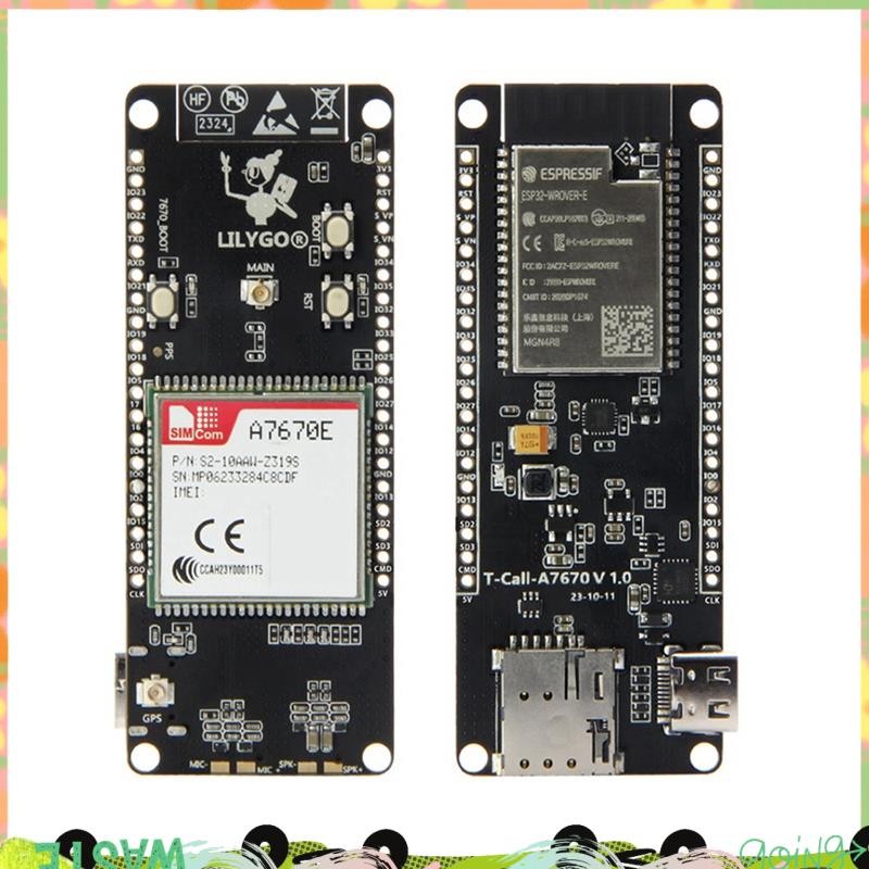 T-Call A7670 4G 2G ESP32 บอร์ดพัฒนา A7670E LTE GSM เครือข่าย ESP32-WROVER-E WiFi โมดูลไร้สาย