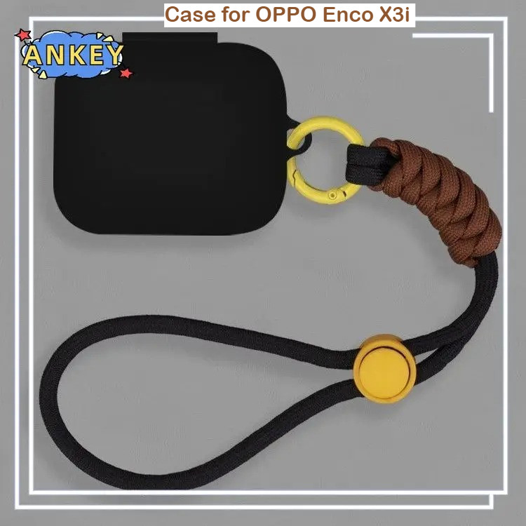 for OPPO Enco X3i Protective Case Nylon Lanyard Soft Cover Shells Washable Housing Anti Dust Sleeve 
