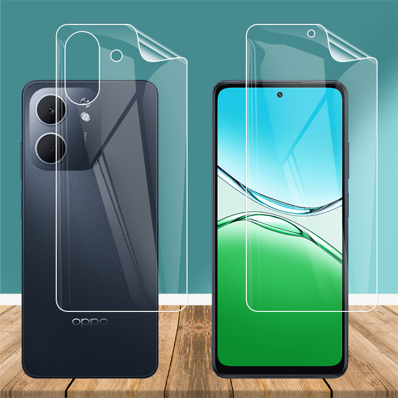 ฟิล์มไฮโดรเจลบางเฉียบสําหรับOppo A5x A5 Pro Energy Vitality 5G 4G Clear Soft TPUด้านหน้ากลับคลุมทั้ง