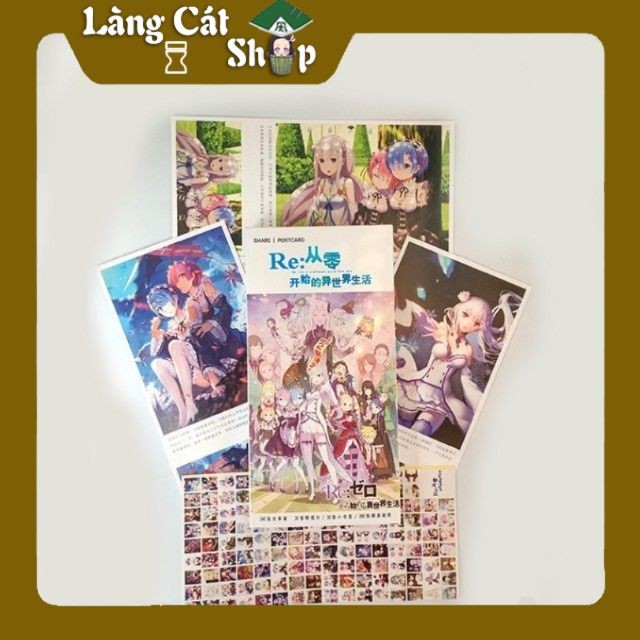โปสการ์ดกล่องโปสการ์ด (ครบชุด 340 ภาพพร้อมสติ๊กเกอร์) อะนิเมะ/มังงะ Re:Zero kara Hajimeru Isekai Sei