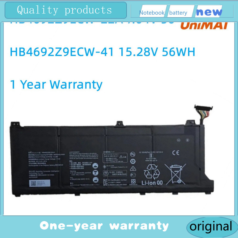 แบตเตอรี่แล็ปท็อป HB4692Z9ECW-41 HB4692Z9ECW-22A สำหรับ Huawei MateBook D14-53010TVS, Magicbook 14 N