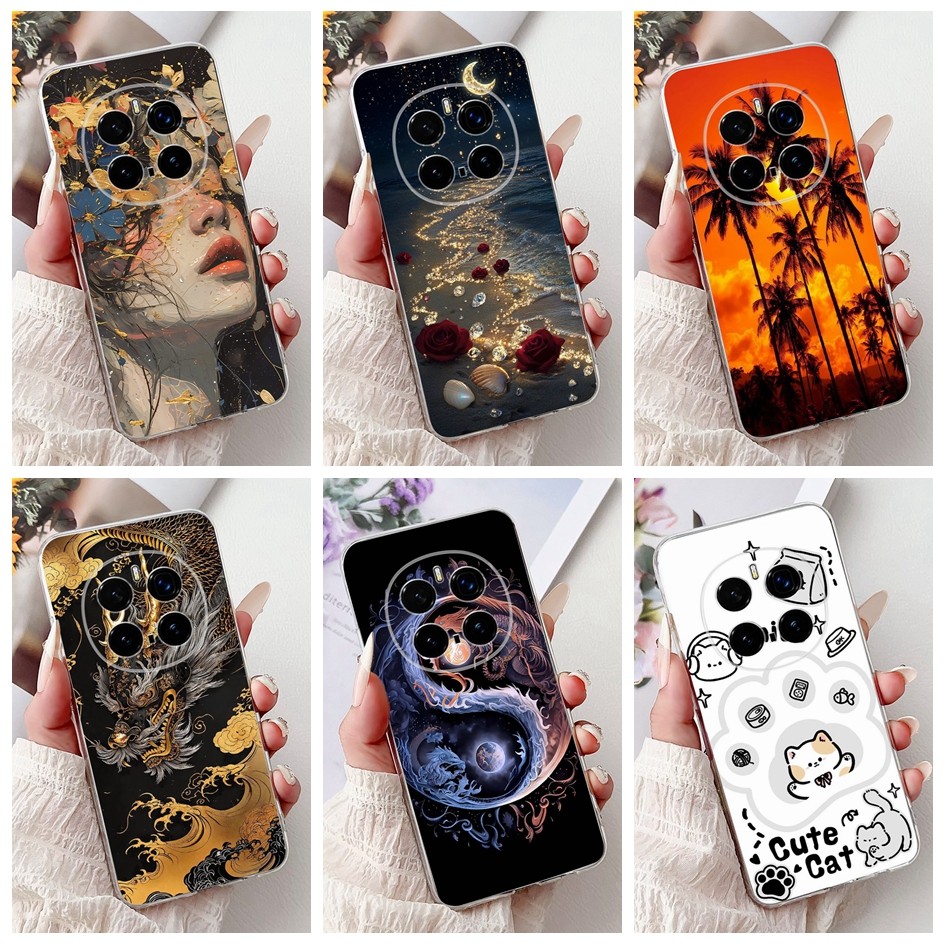 สําหรับ Honor Magic 7 Pro ปลอก PTP-N49 PTP-AN10 กรณี Cool Dragon สาวการ์ตูนซิลิโคนอ่อนนุ่มฝาครอบโทรศ